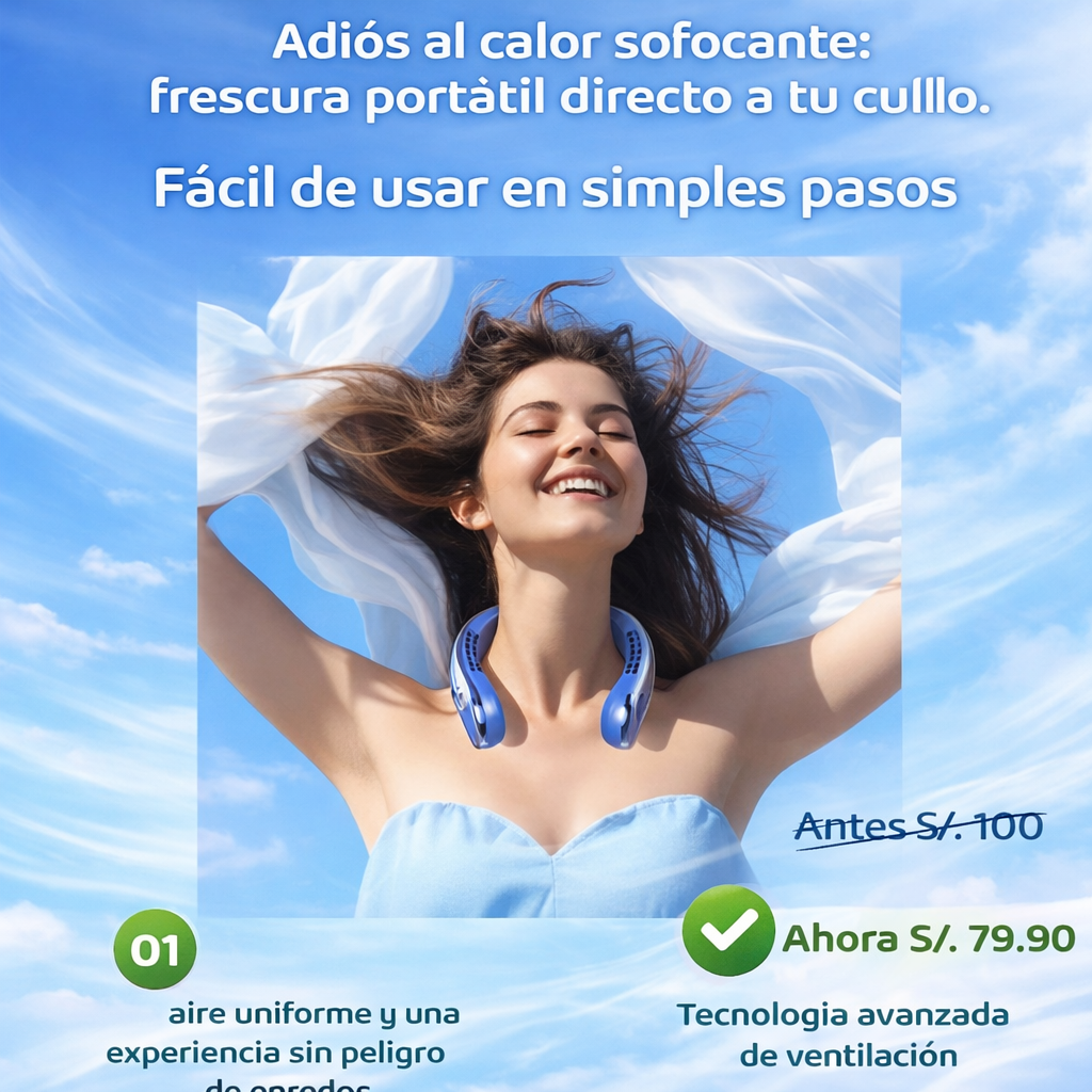 Ventilador Portatil de Cuello - Pro